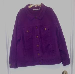 Vintage Jessica London Purple Twill Denim Jacket